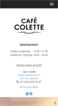 Mobile Screenshot of cafecolette.nl